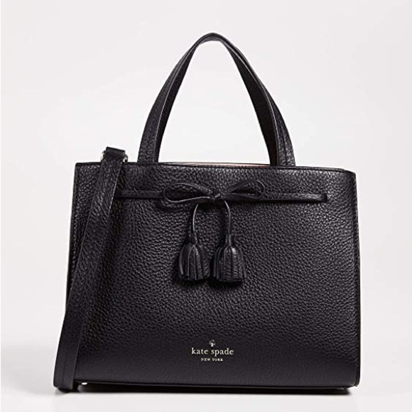 New KATE SPADE New York Hayes Black Leather Square Purse + WALLET SET